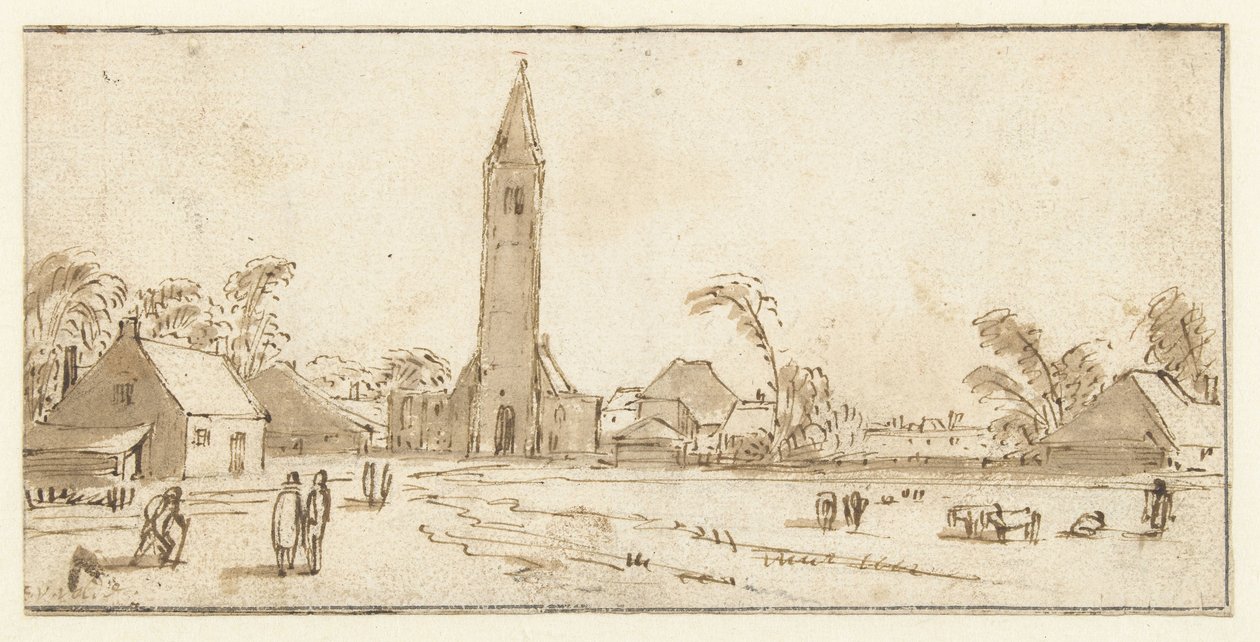 Ansicht von Spaarnwoude von Esaias van de Velde