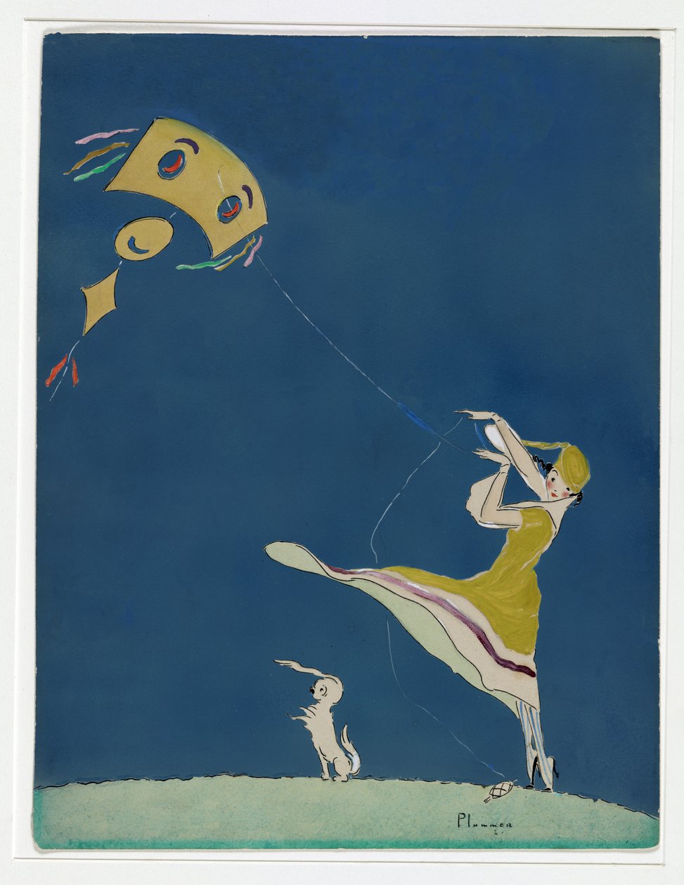 Mädchen mit einem Drachen, Vanity Fair Cover, Mai 1917 von Ethel McClellan Plummer