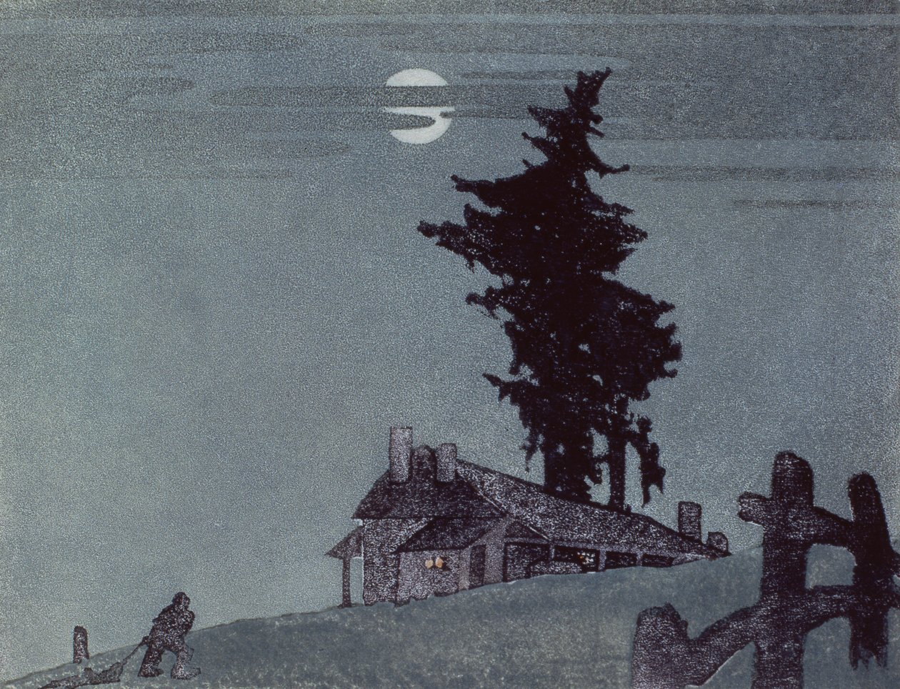 Das Gehöft, 1937 von Ethleen Palmer