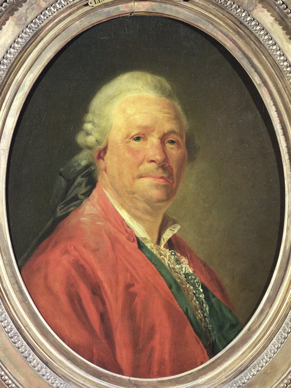 Porträt von Christoph Willibald von Gluck (1714-87), 1777 von Etienne Aubry