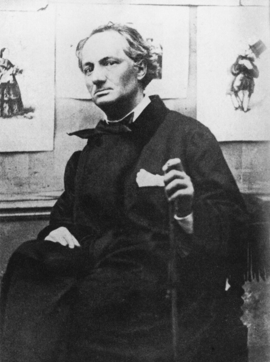 Charles Baudelaire (1821-67) mit Gravuren, ca. 1863 von Etienne Carjat