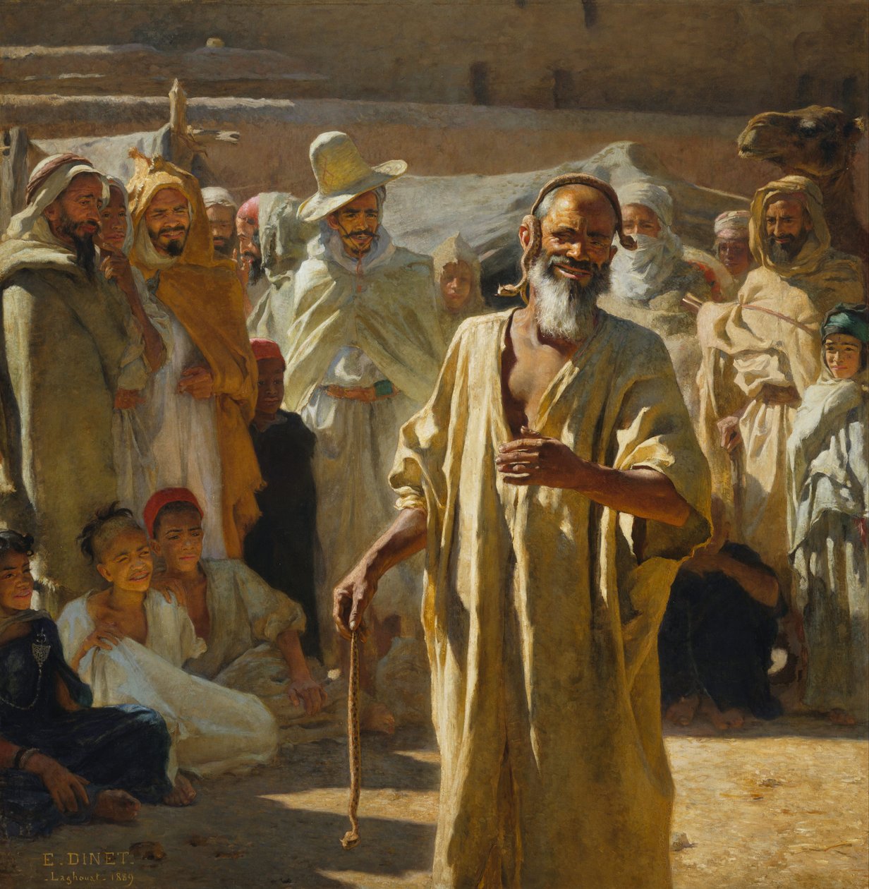 Der Schlangenbeschwörer von Alphonse Etienne Dinet