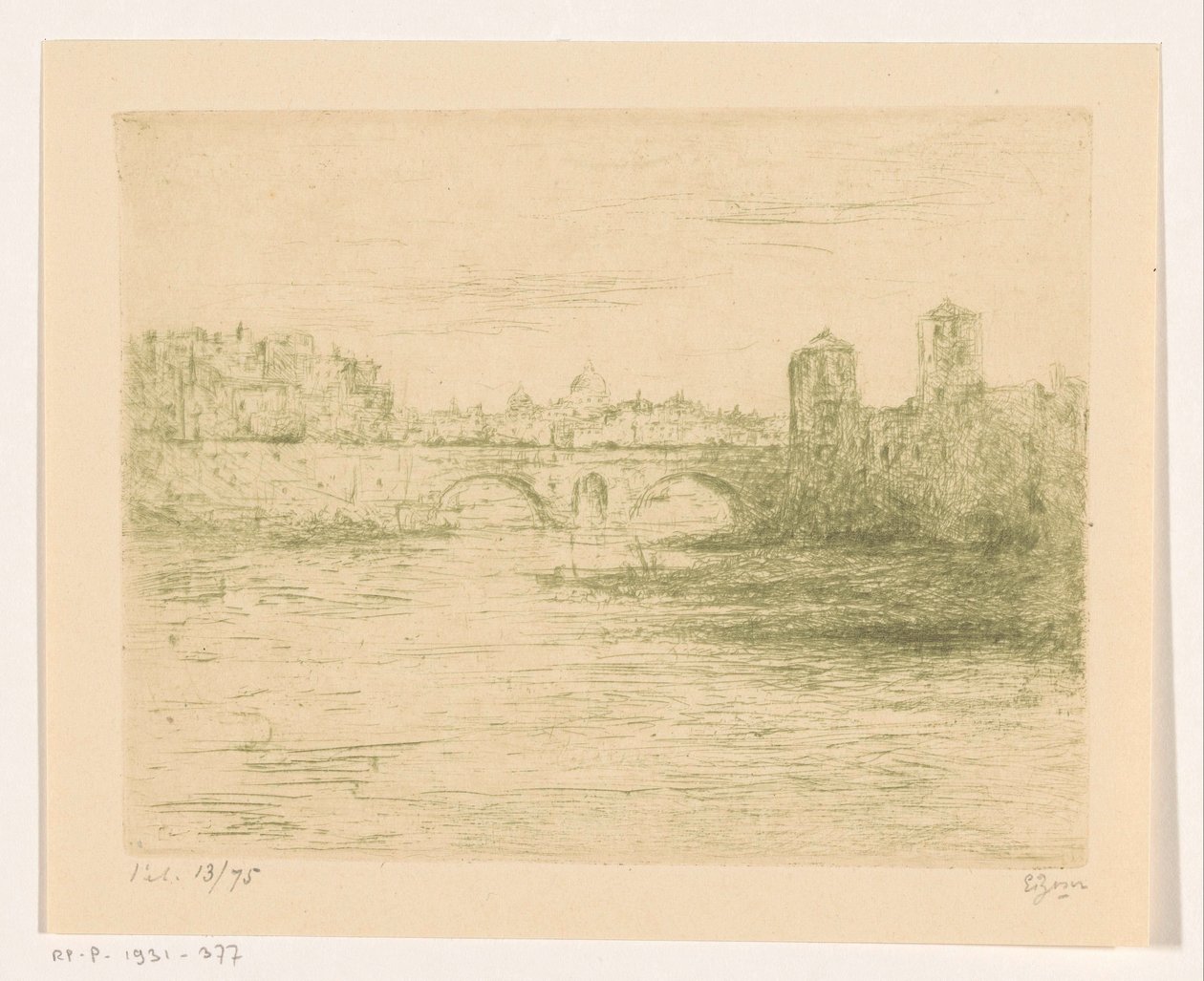 Tiber, Rom von Etienne Bosch (signed by artist)
