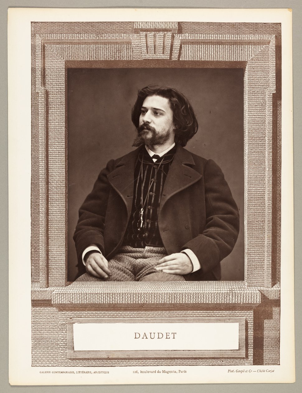 Alphonse Daudet (französischer Schriftsteller, 1849-1897) von Etienne Carjat
