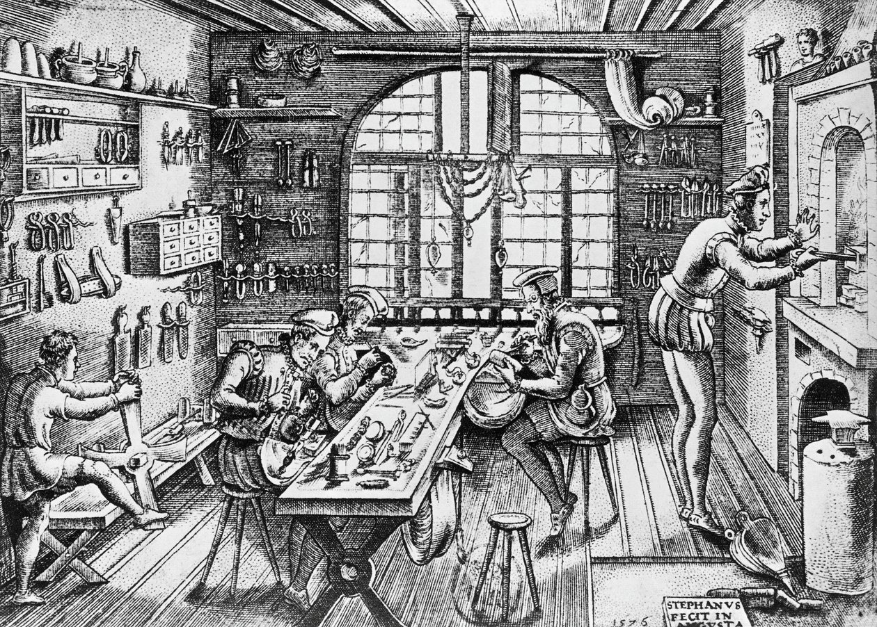 Goldschmiedewerkstatt von Etienne Delaune