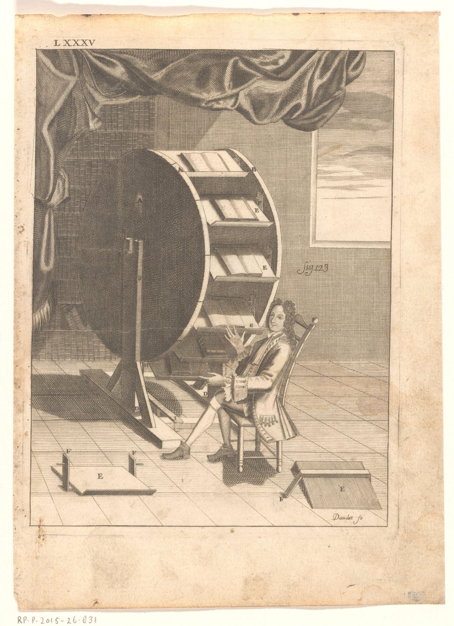 Bücherkarussell von Nicolas Grollier de Servière von Étienne Joseph Daudet