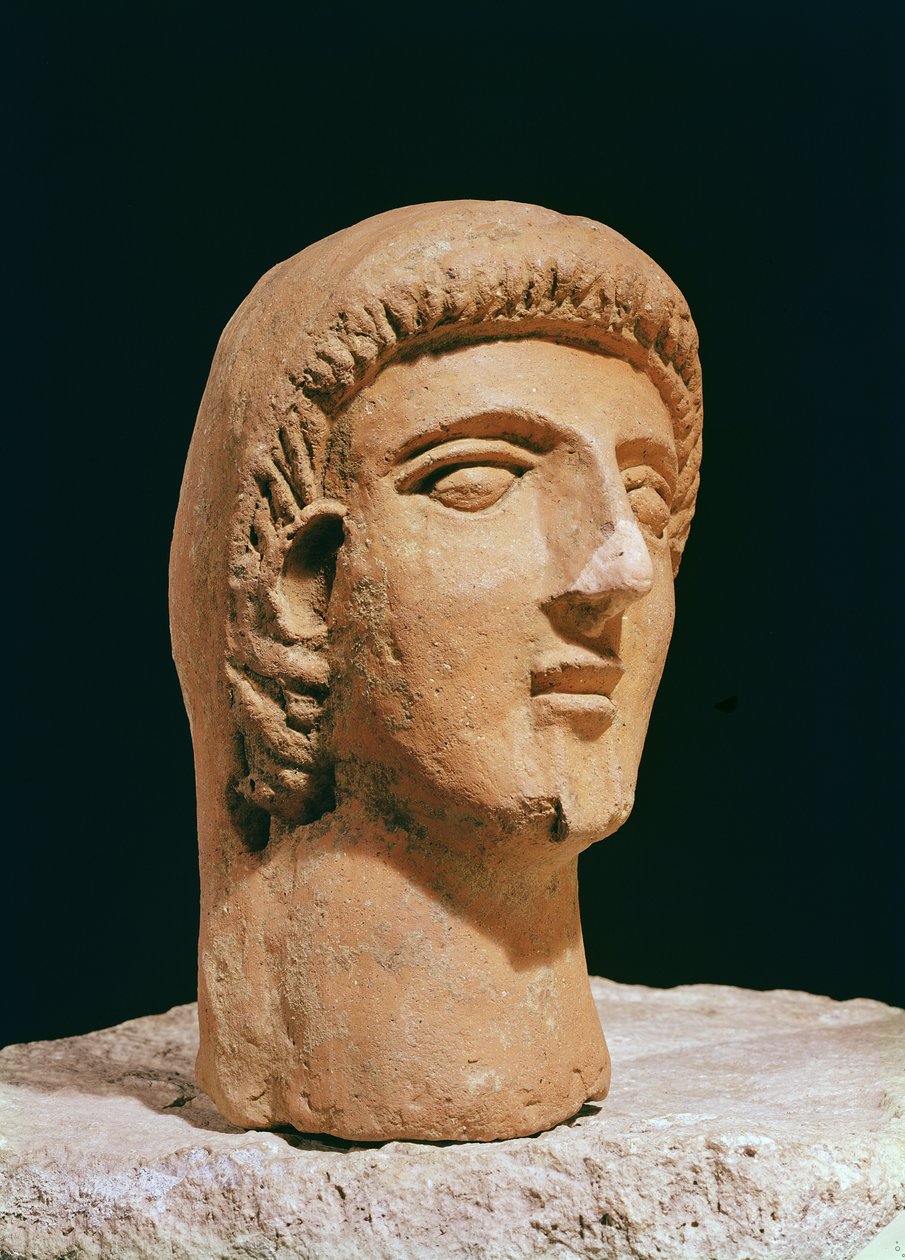 Votivkopf (Terrakotta) von Etruscan
