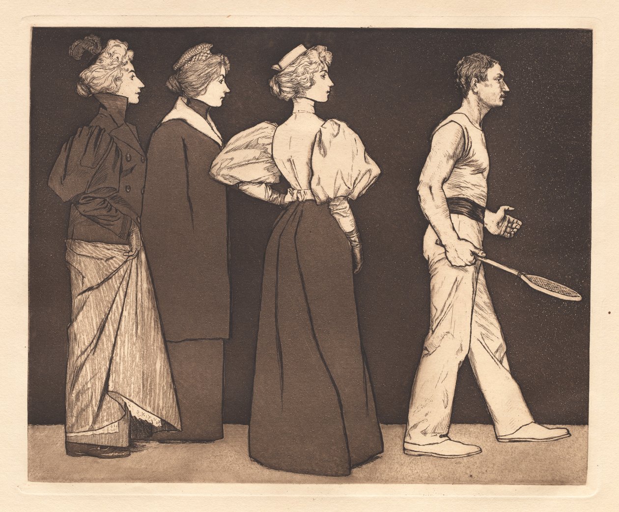 Der Tennisspieler, 1896 von Eugen Kirchner