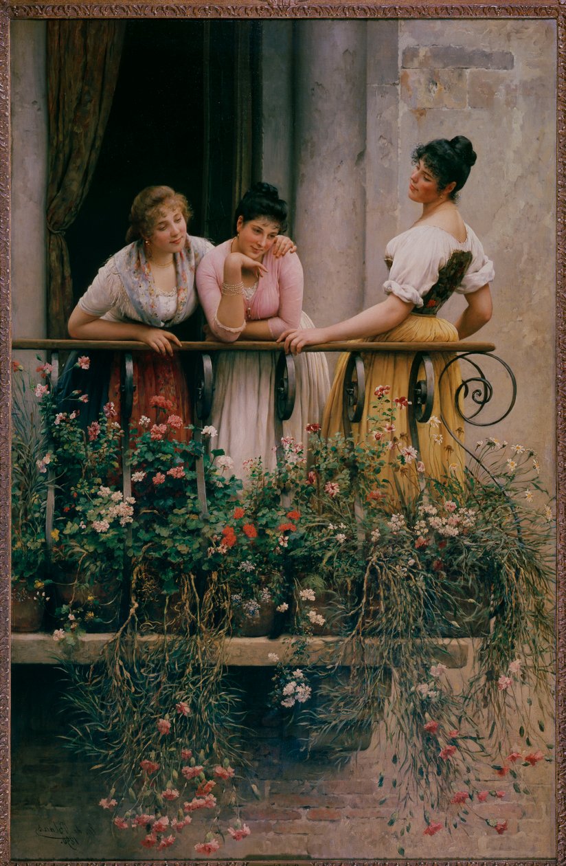 Der Balkon von Eugen von Blaas