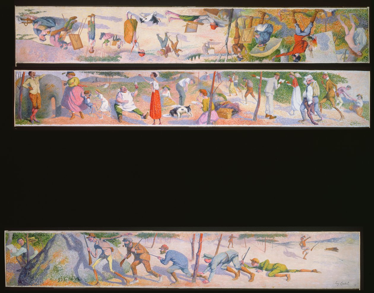 Drei humorvolle Szenen, 1918 von Eugene Cadel