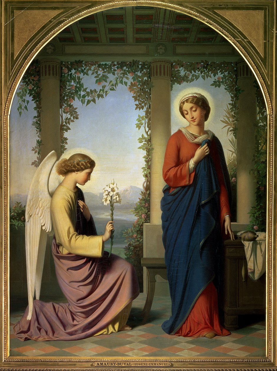 Die Verkündigung, 1860 von Eugene Emmanuel Amaury Duval