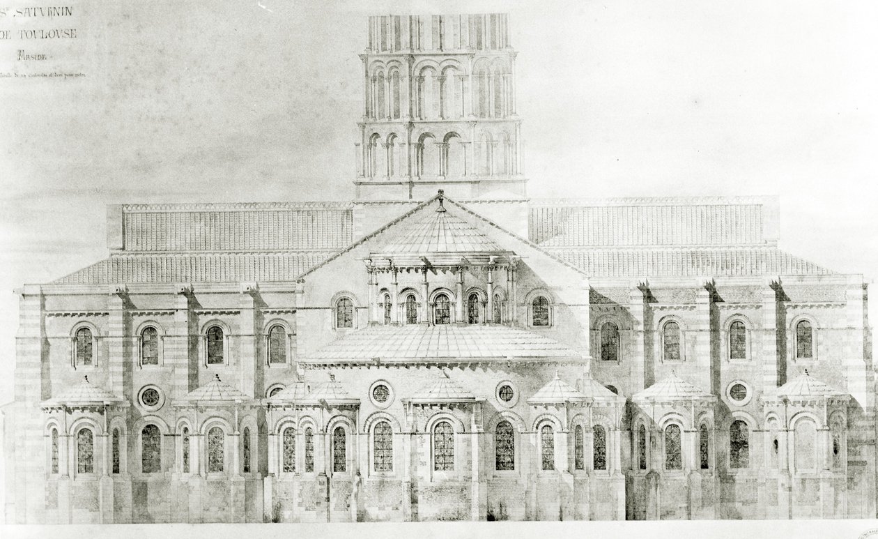 Basilika von St. Sernin, Toulouse von Eugene Emmanuel Viollet le Duc