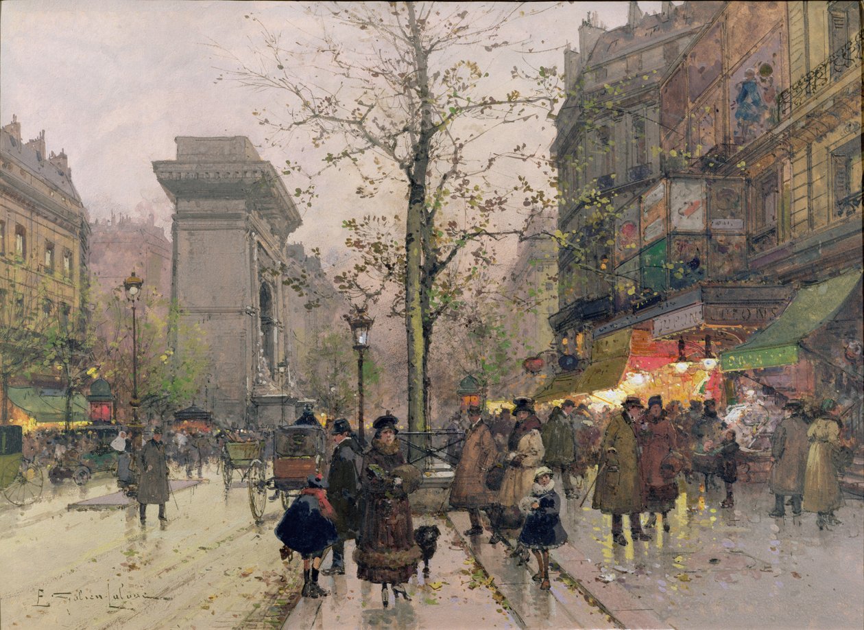 Porte St. Denis, Paris von Eugene Galien Laloue