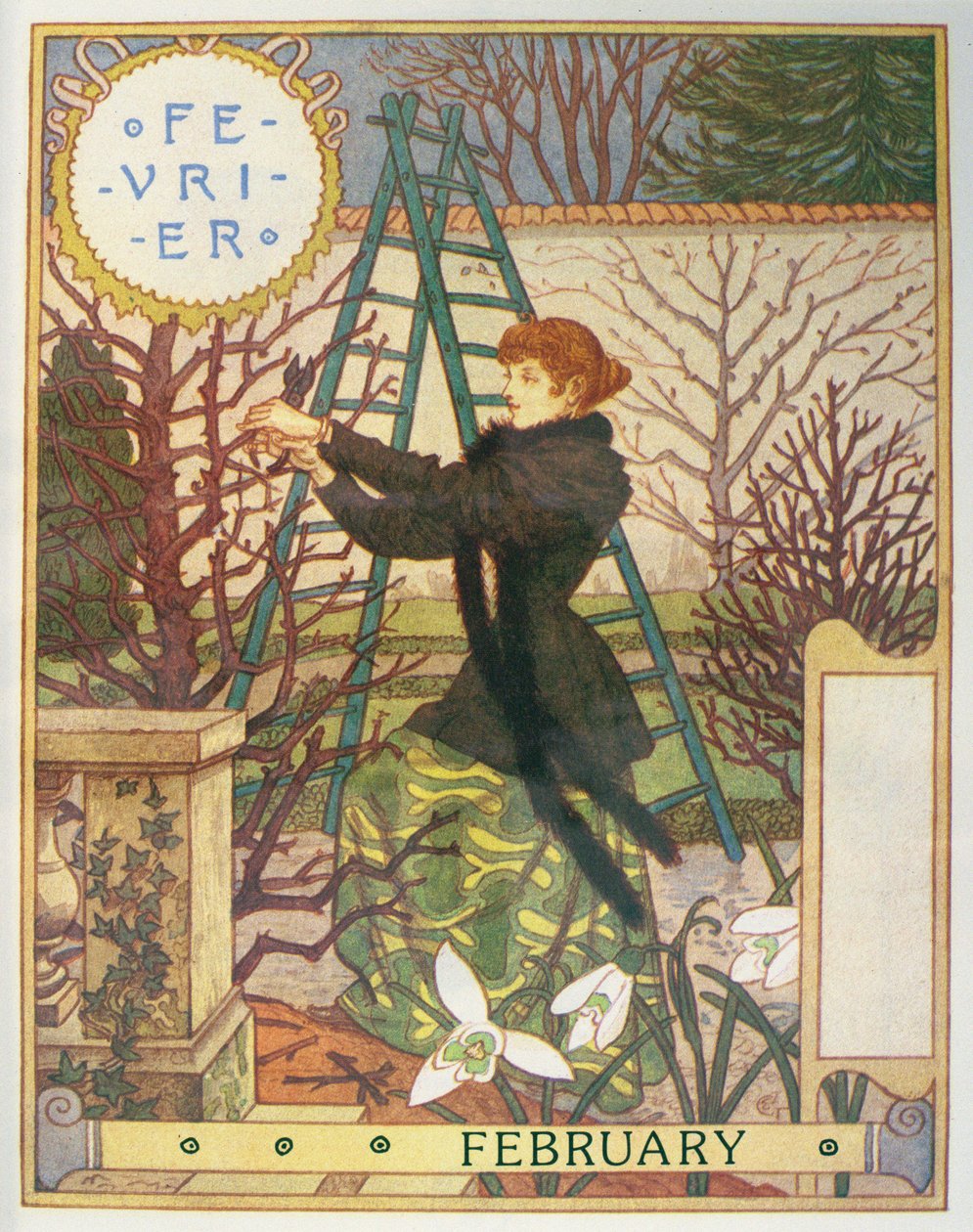 Februar von Eugene Grasset