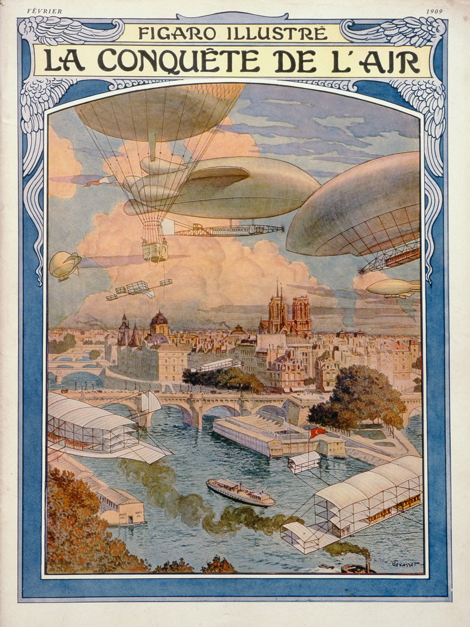 Die Eroberung der Luft, 1909 von Eugene Grasset