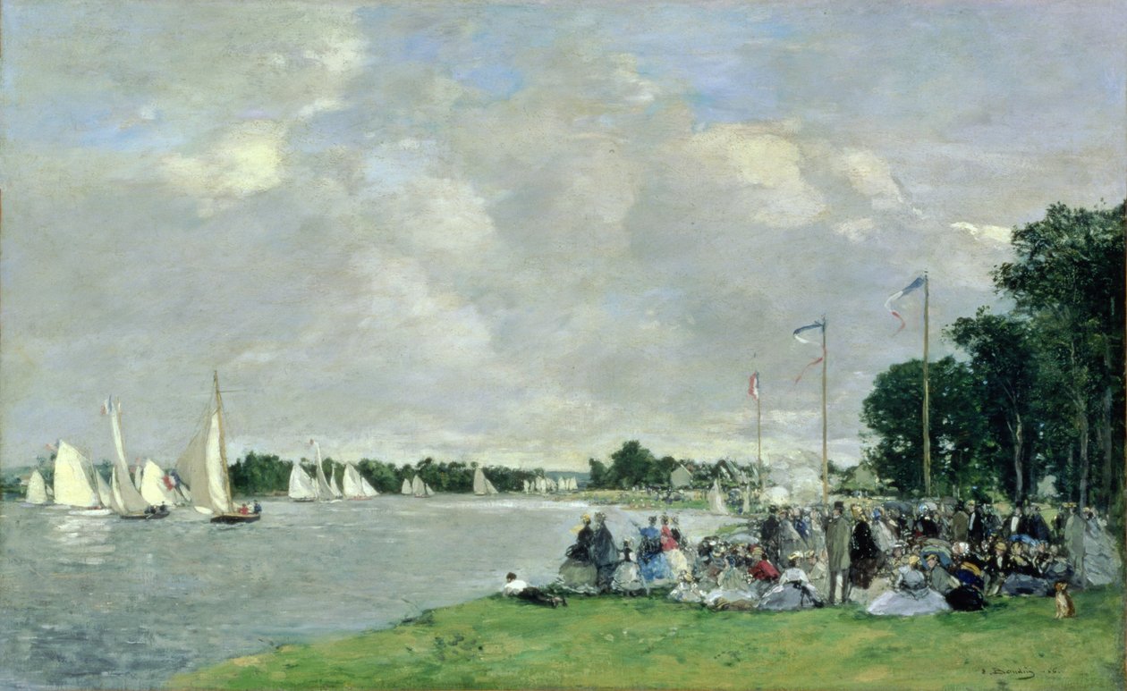 Regatta in Argenteuil, 1866 von Eugene Louis Boudin