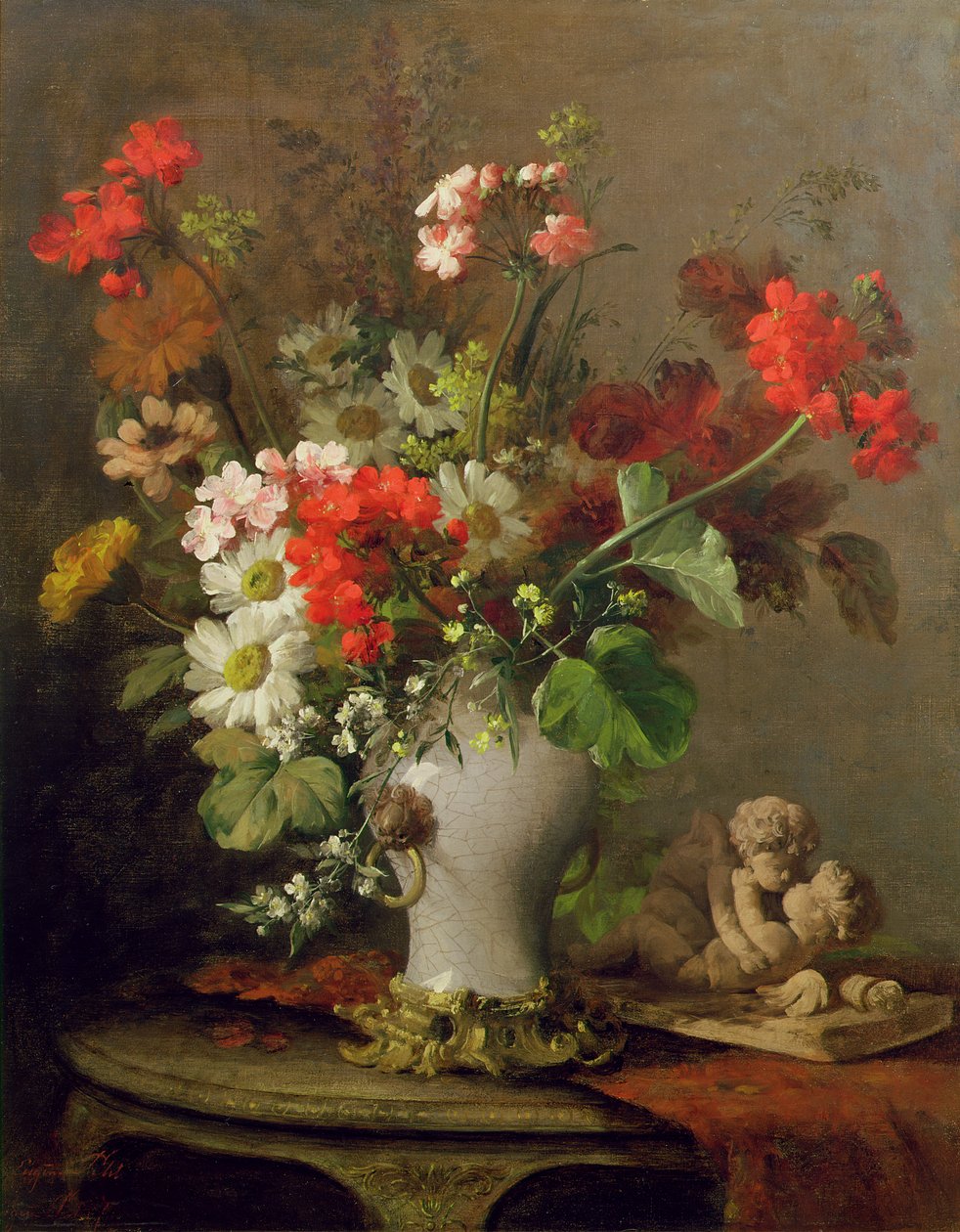 Sommerblumen in einer Vase von Eugene Petit