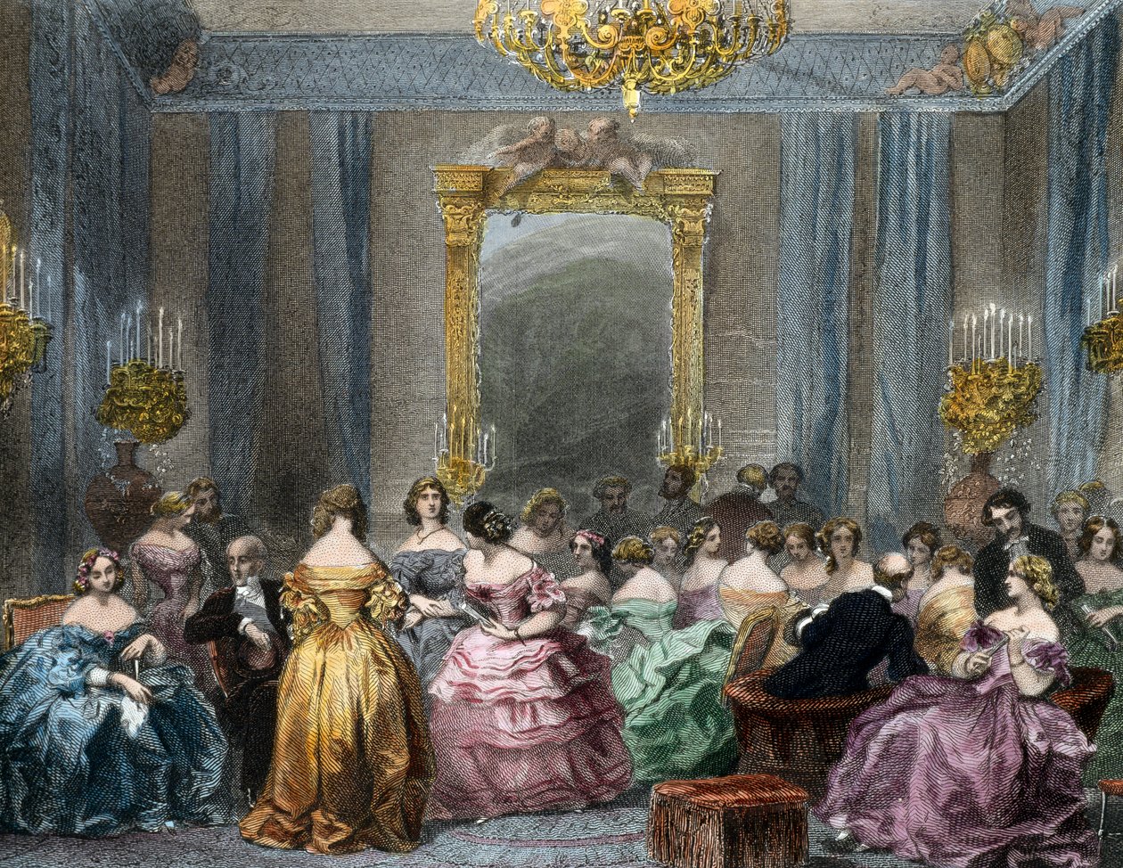 Salon der Oberschicht von Eugene Louis Lami