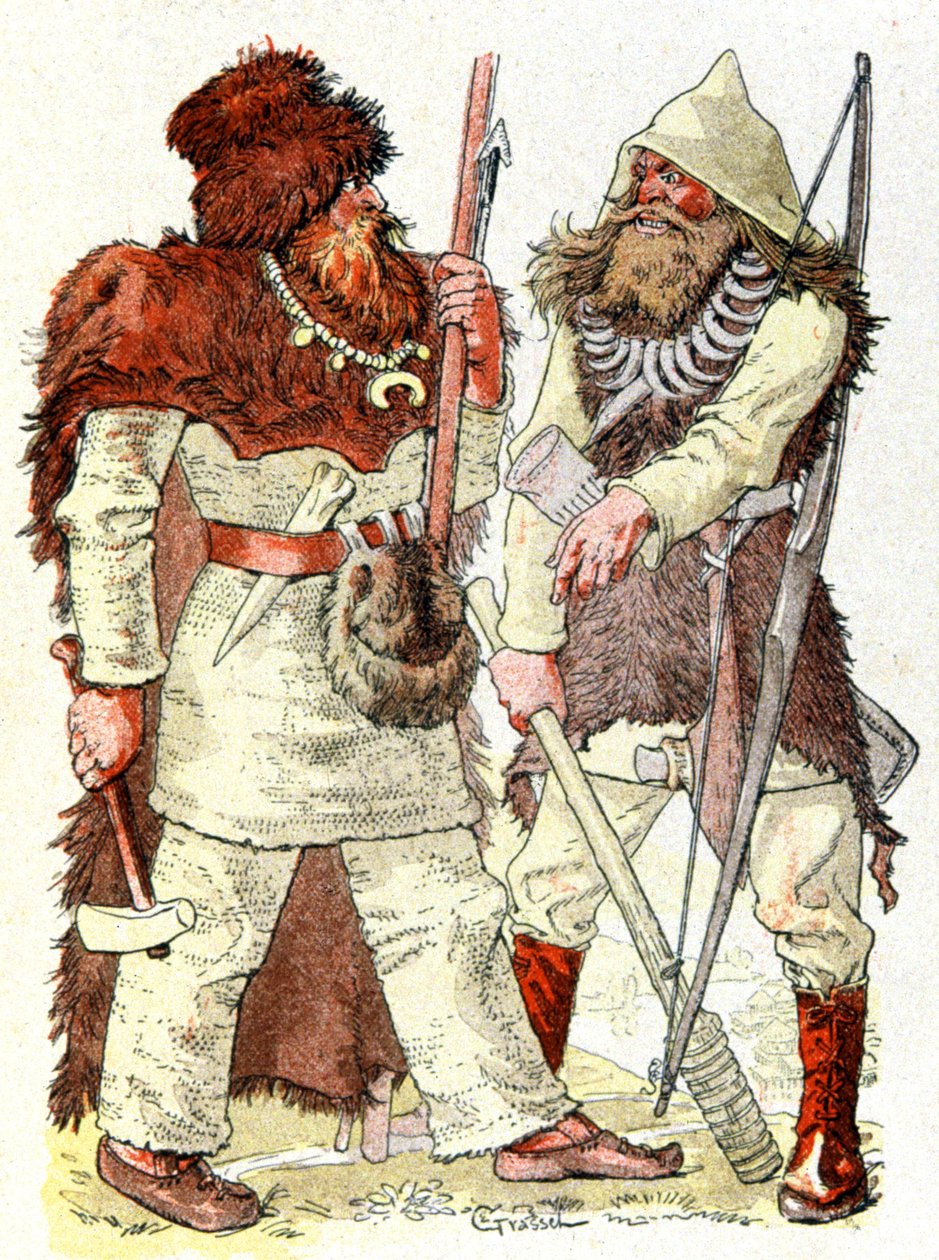 Männer in der Steinzeit von Eugene Grasset
