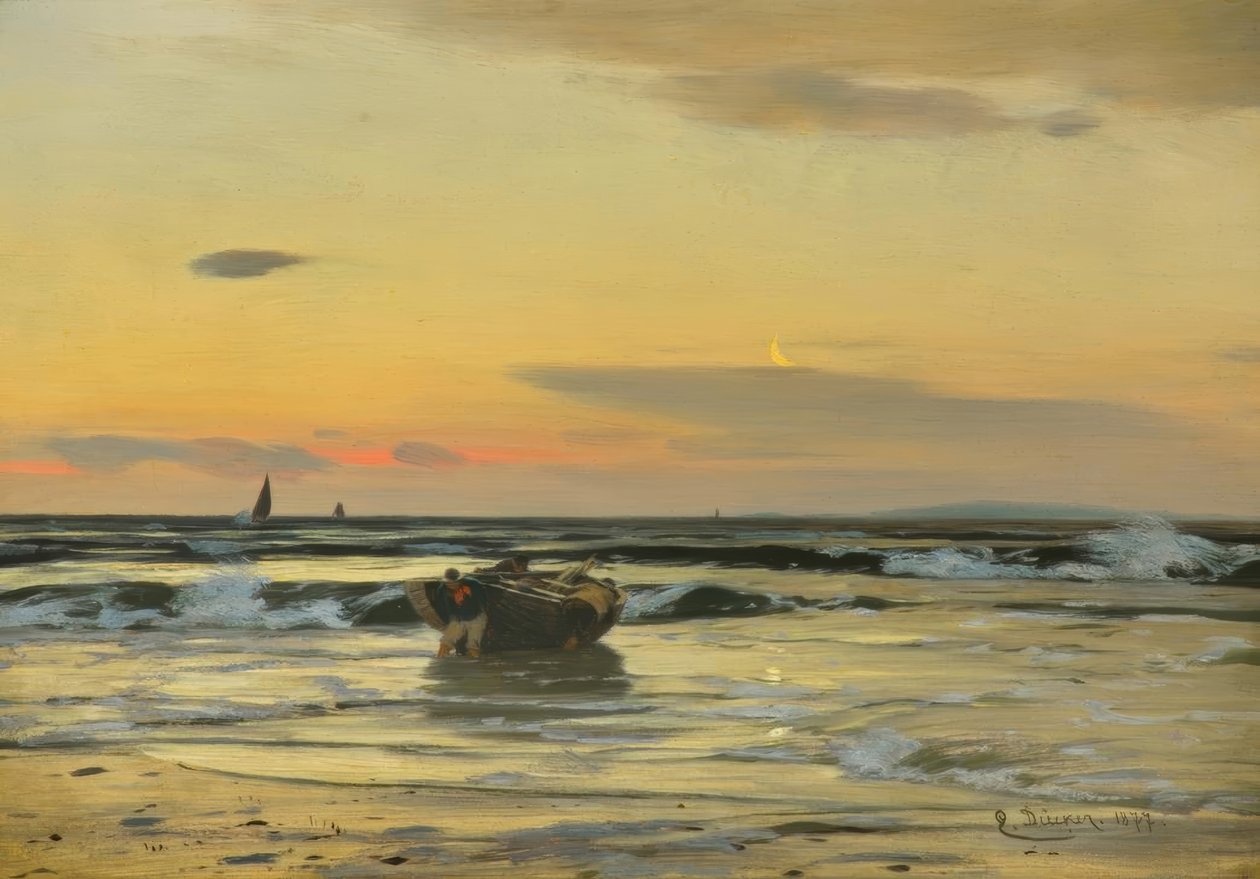 Am Strand von Eugene Gustav Dücker