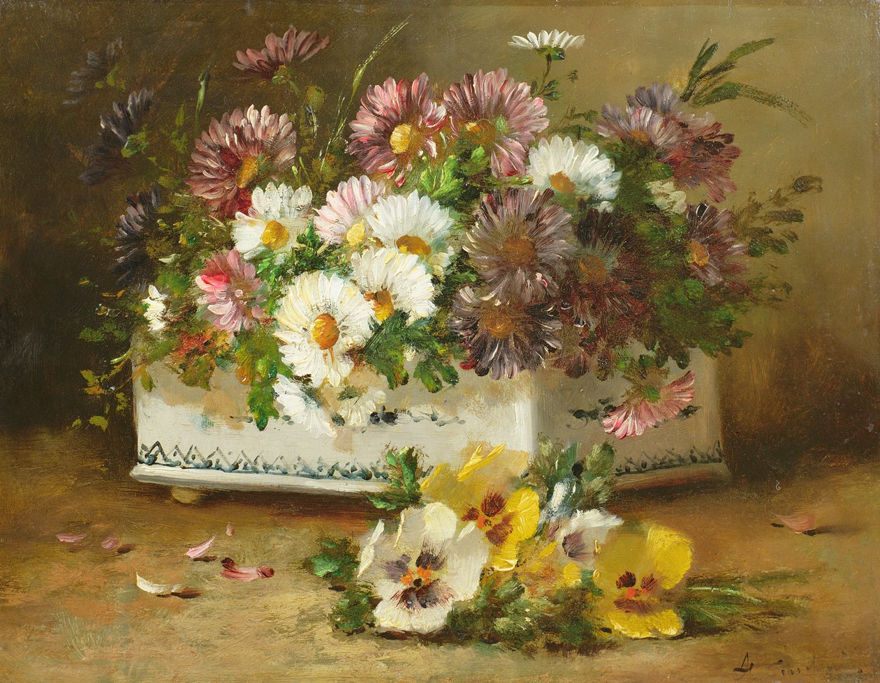 Stillleben mit Blumen von Eugene Henri Cauchois