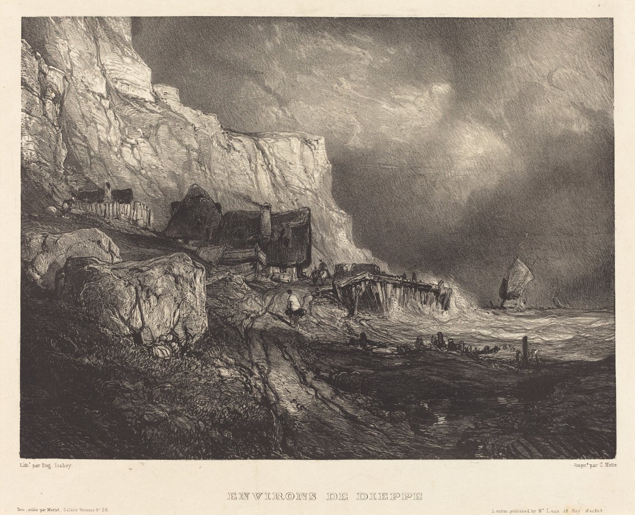 Umgebung von Dieppe von Eugene Isabey