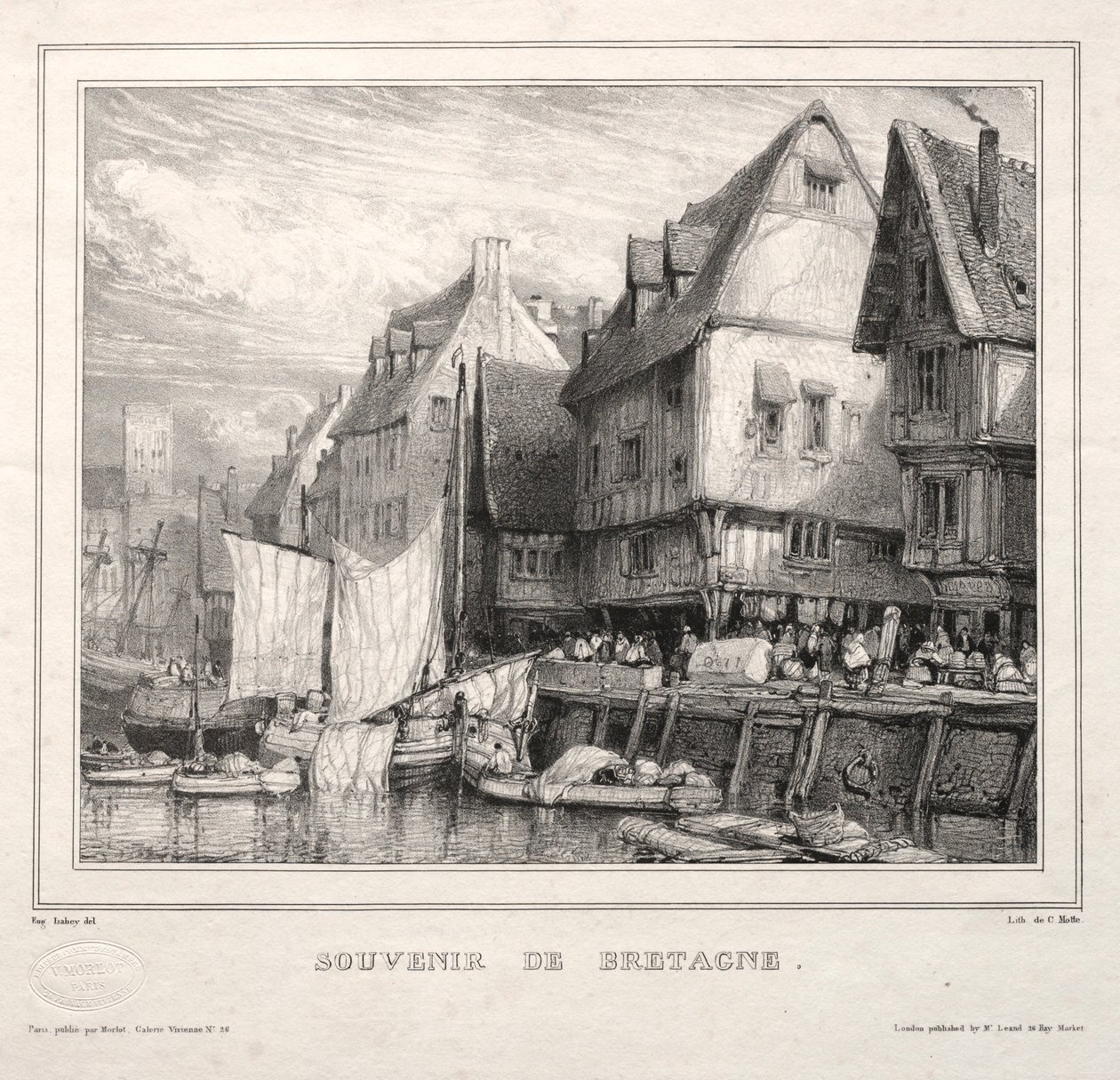 Souvenirs: Souvenir der Bretagne, 1832 von Eugene Isabey