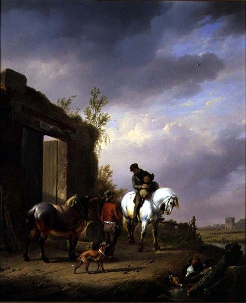Die Rast der Reisenden von Eugene Joseph Verboeckhoven
