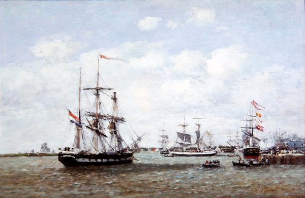 Antwerpen, Der Hafen von Eugene Louis Boudin