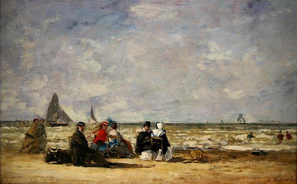 Strandszene von Eugene Louis Boudin