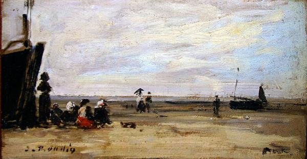 Strandszene von Eugene Louis Boudin