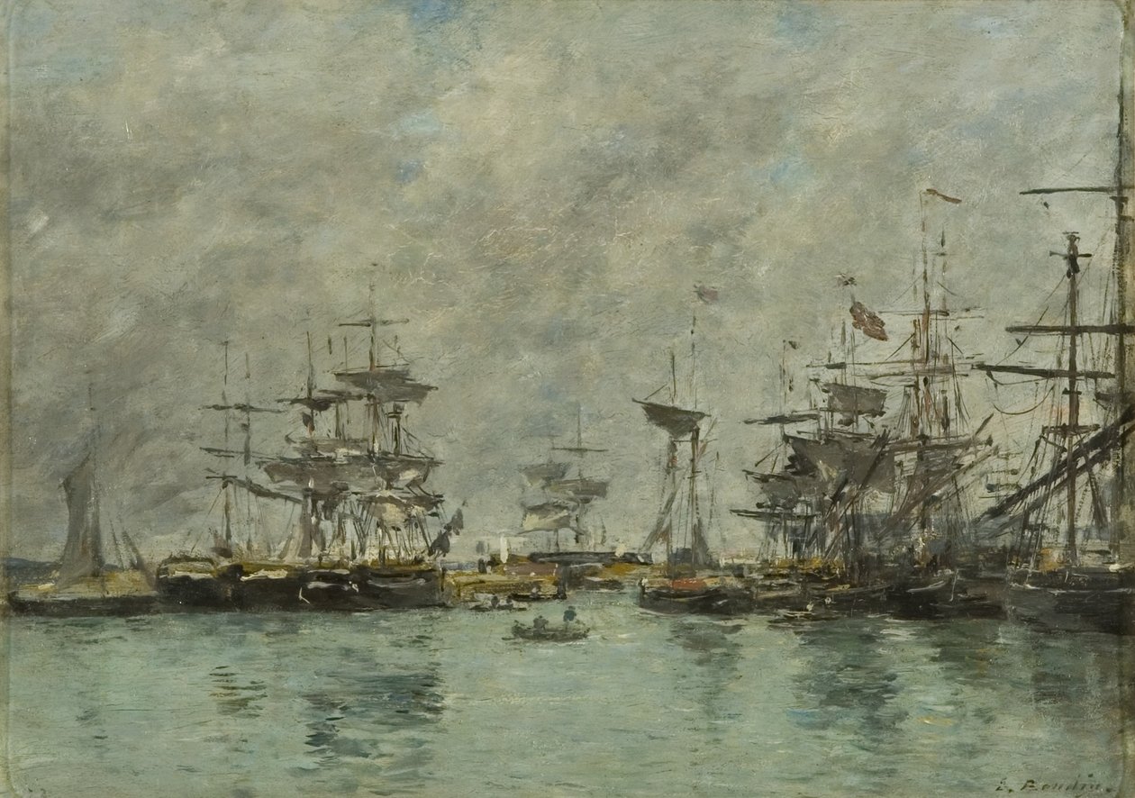 Hafenszene von Eugene Louis Boudin
