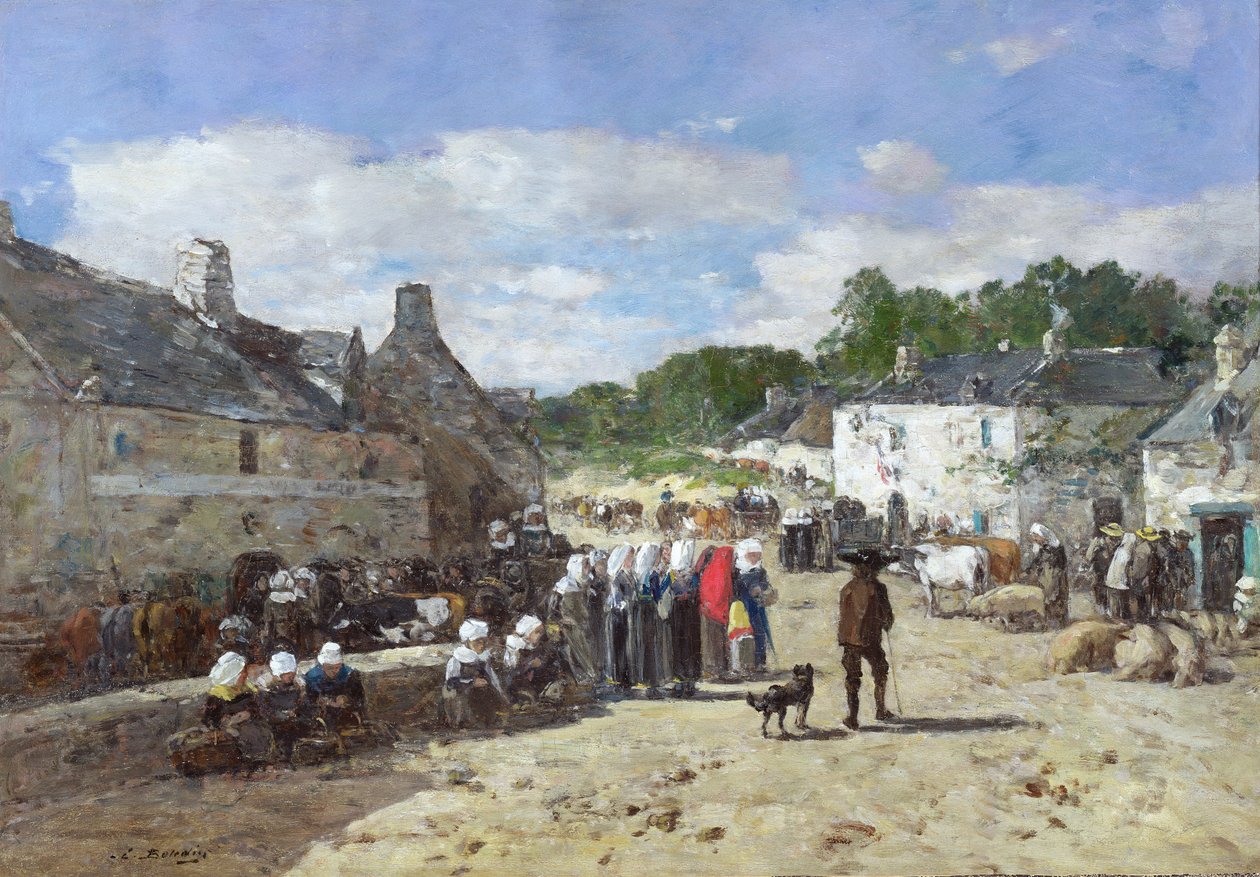 Das Fest, ca. 1865 von Eugene Louis Boudin
