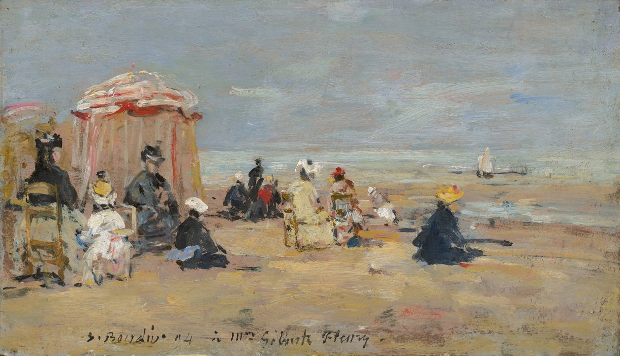 Am Strand von Eugene Louis Boudin