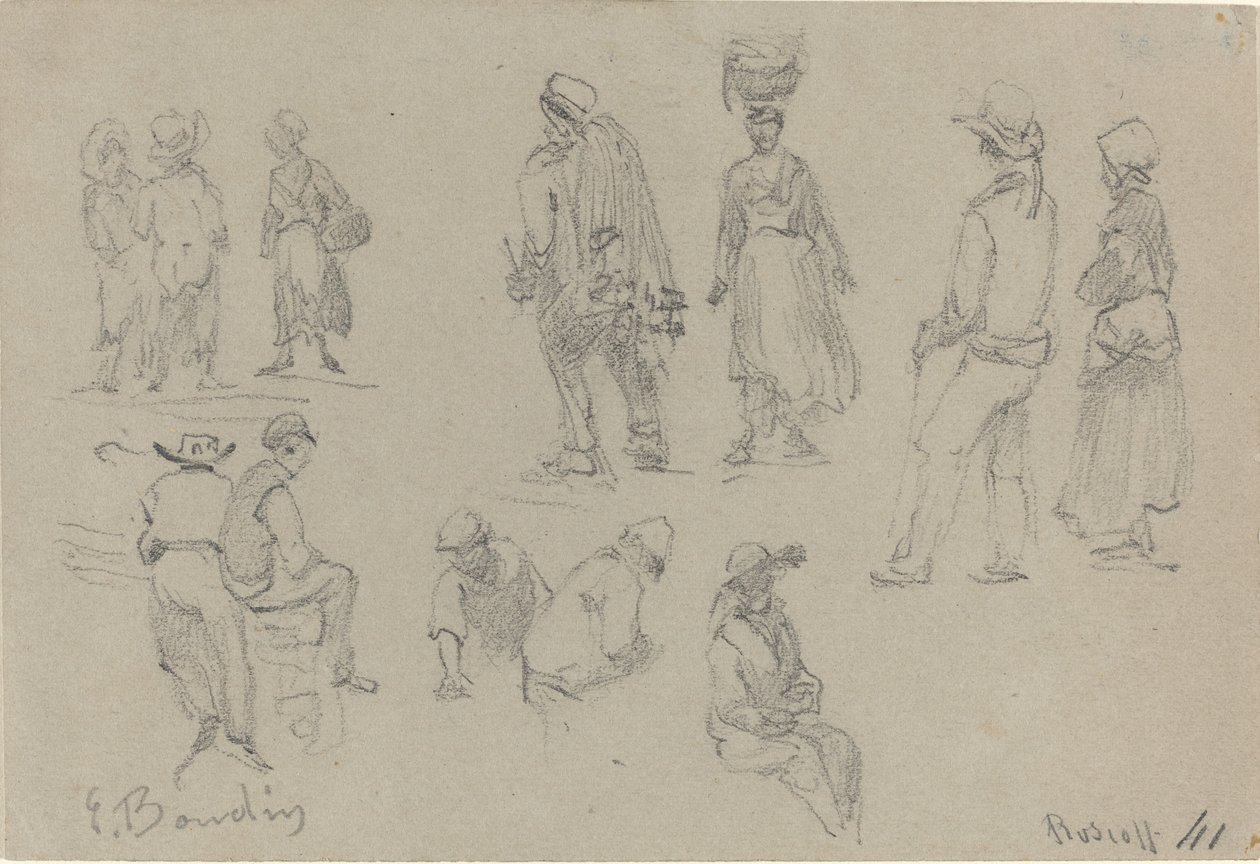 Provinzfiguren von Eugene Louis Boudin