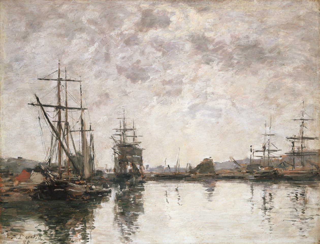 Das Becken in Deauville von Eugene Louis Boudin