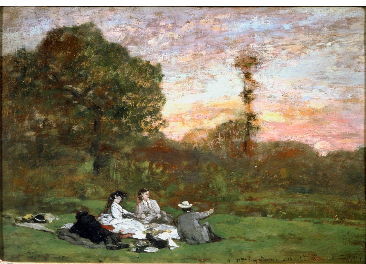 Das Frühstück im Grünen von Eugene Louis Boudin