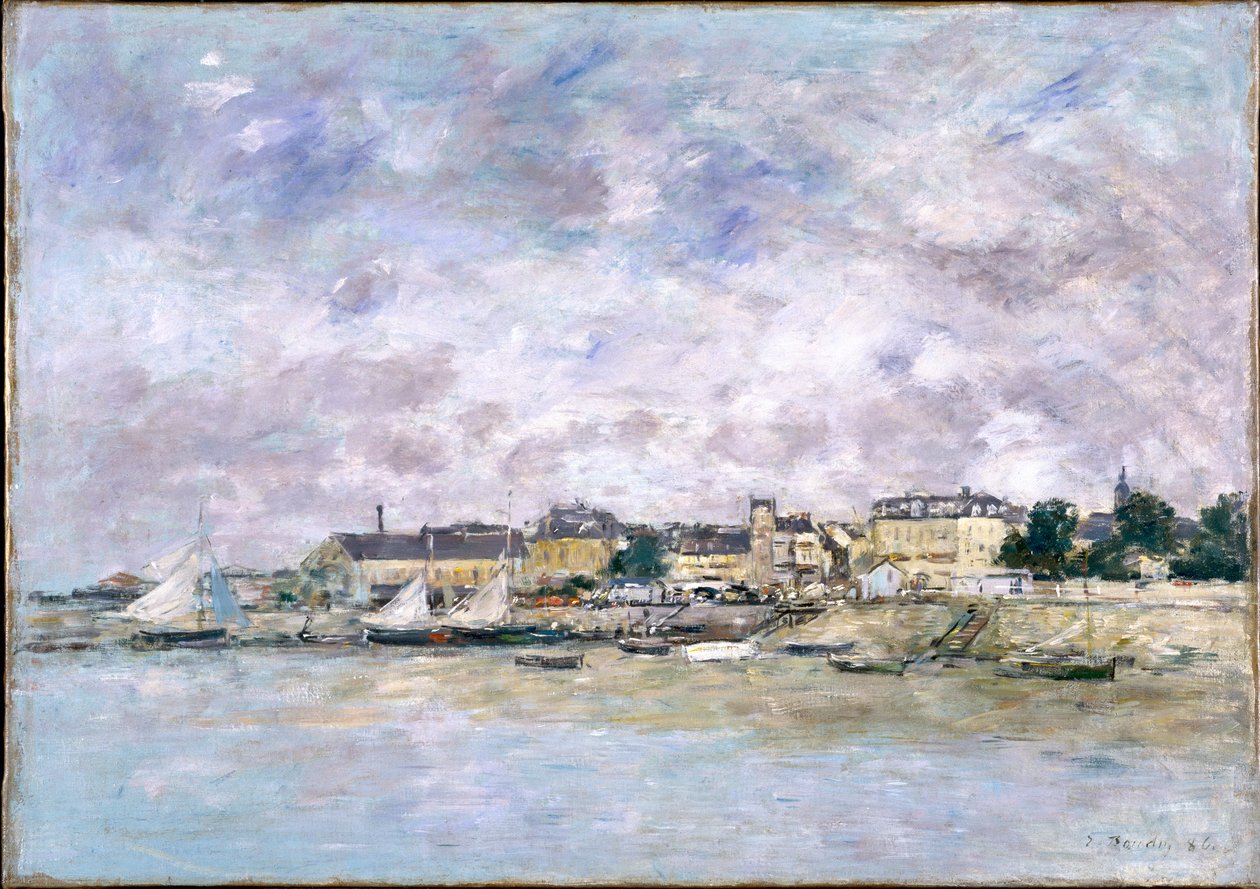 Der Hafen, Trouville, 1886 von Eugene Louis Boudin