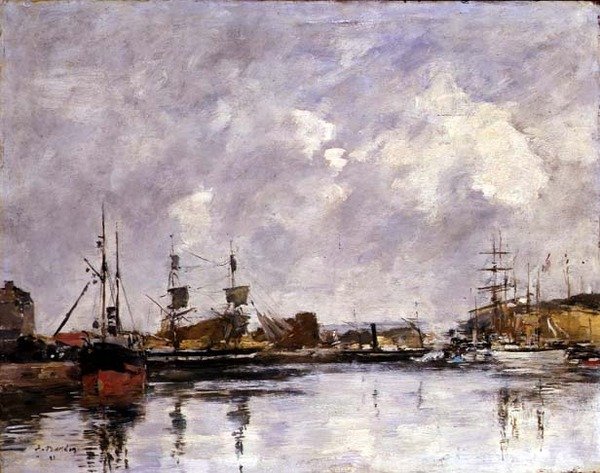 Der Hafen von Dünkirchen von Eugene Louis Boudin