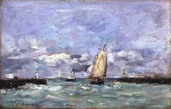 Trouville, ca. 1885-90 von Eugene Louis Boudin