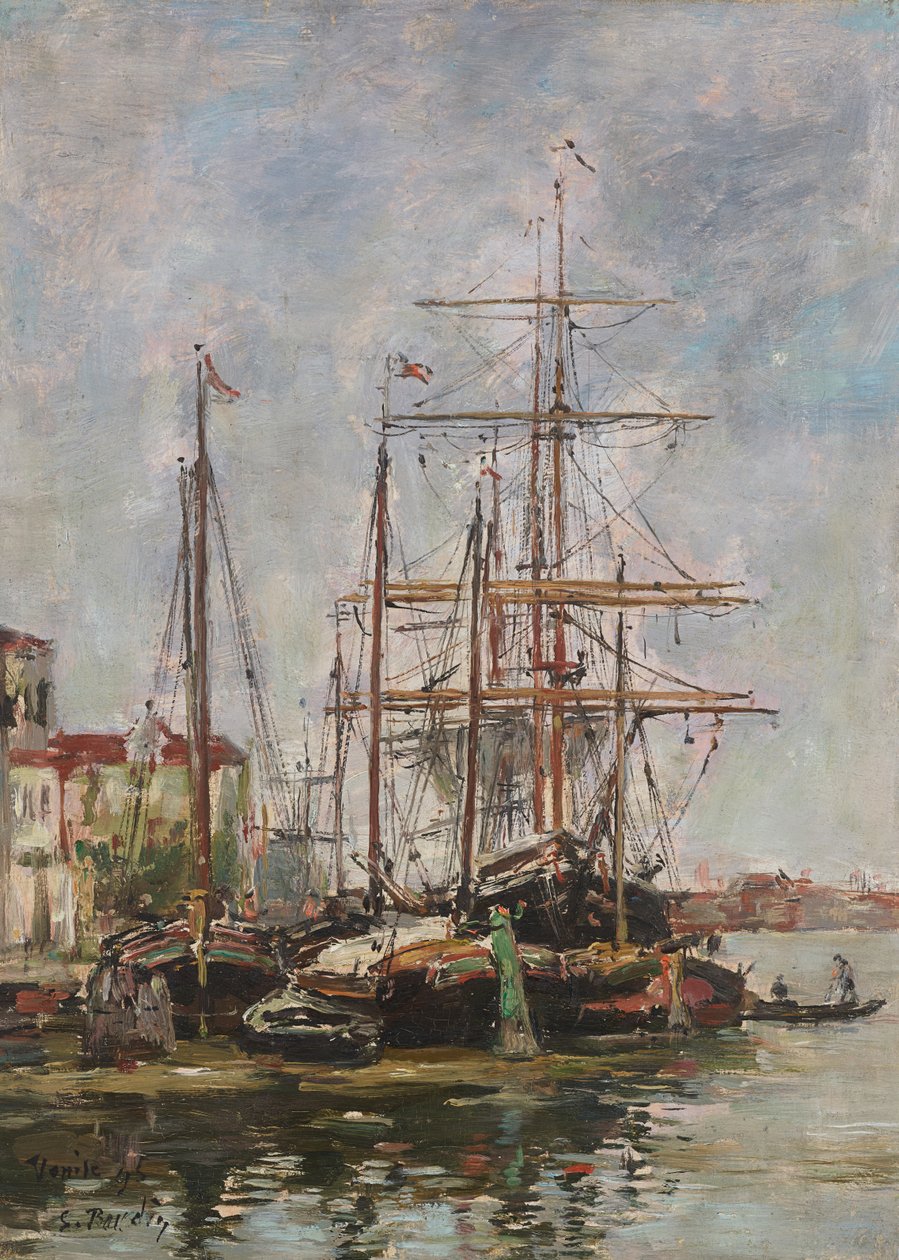 Venedig, der Zollkai von Eugene Louis Boudin