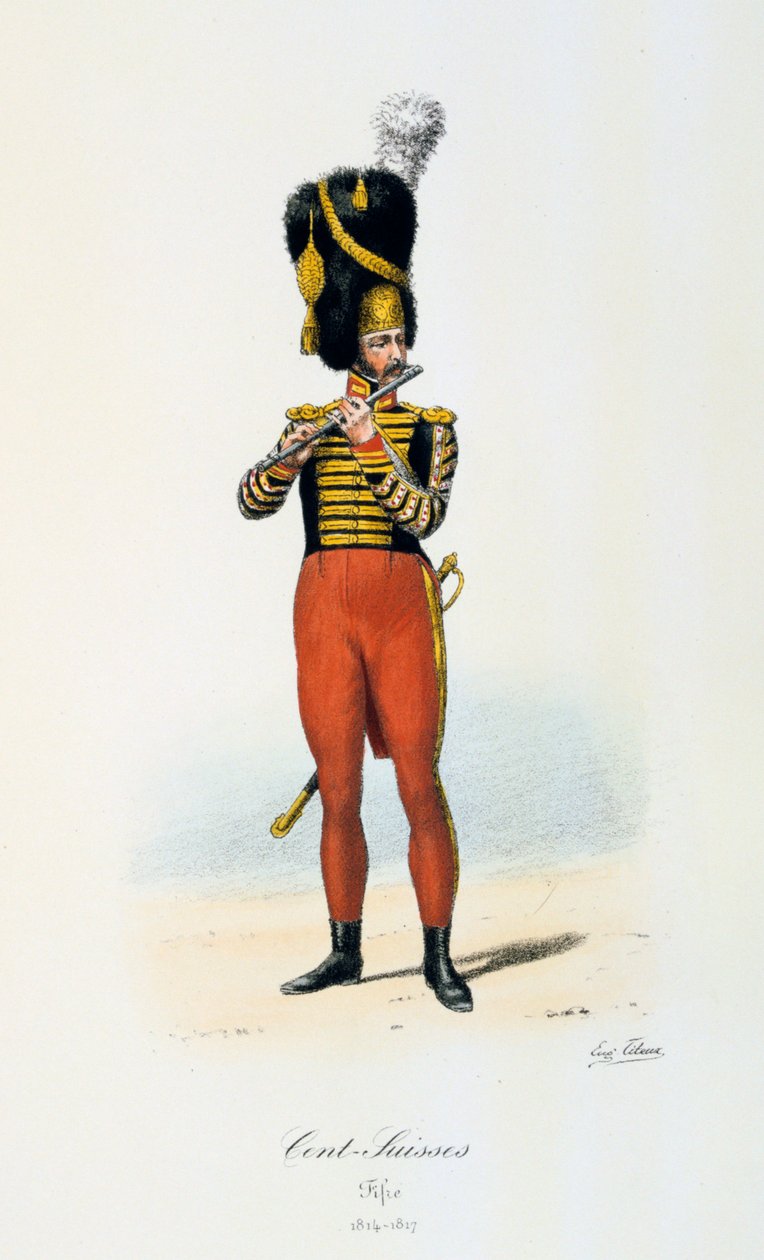 Hundert-Schweizer, Pfeifer, 1814-17 von Eugene Titeux