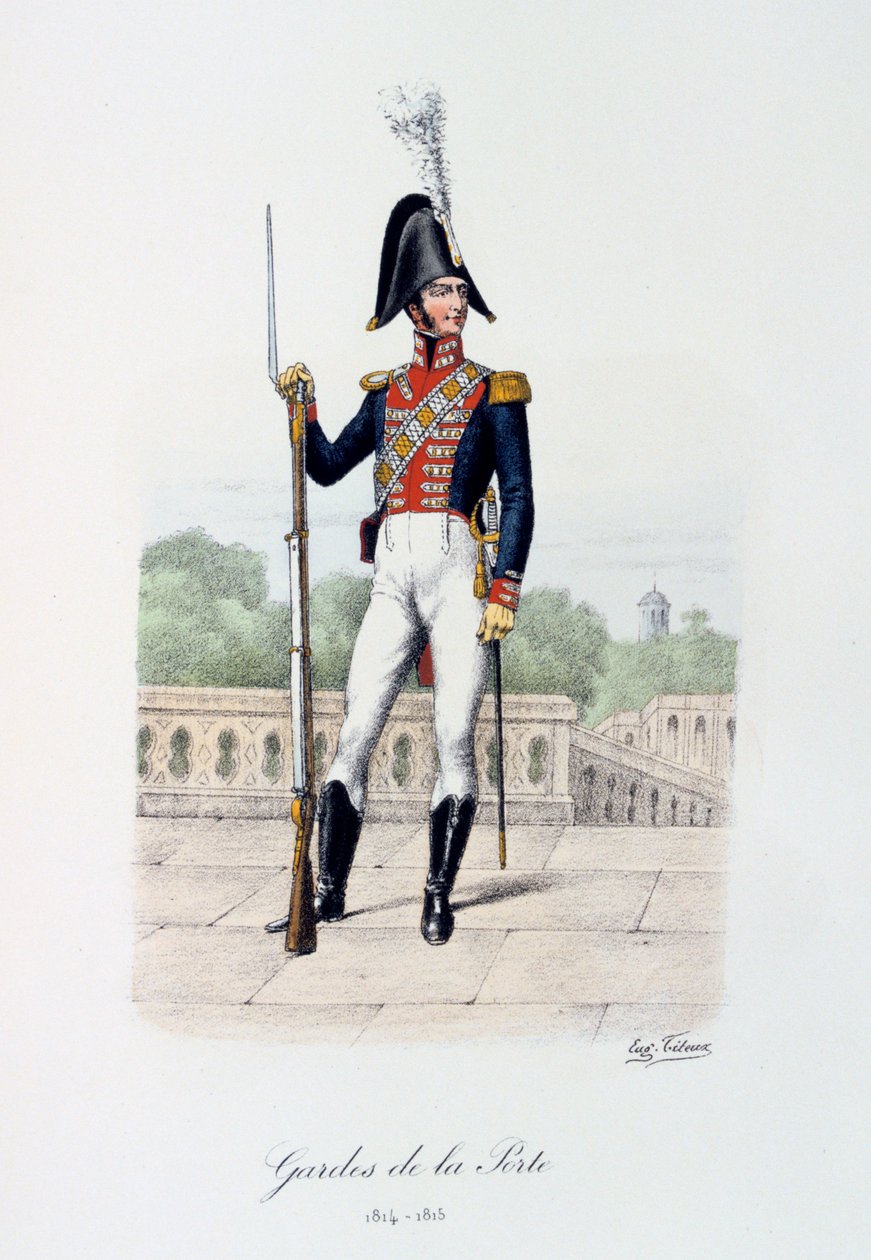 Gardes de la Porte, 1814-15 von Eugene Titeux