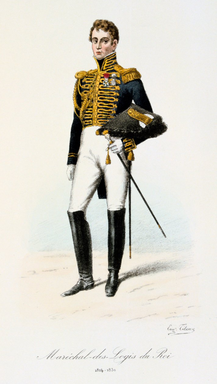 Maréchal-des-Logis du Roi, 1814-30 von Eugene Titeux
