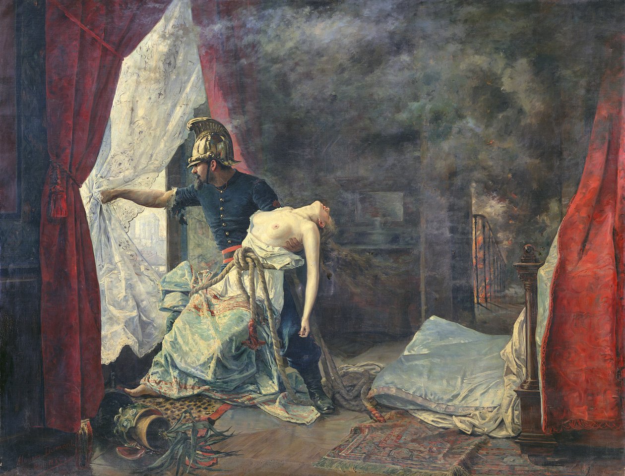 Eine Rettung in Paris, 1886 von Eugenio Alvarez Dumont