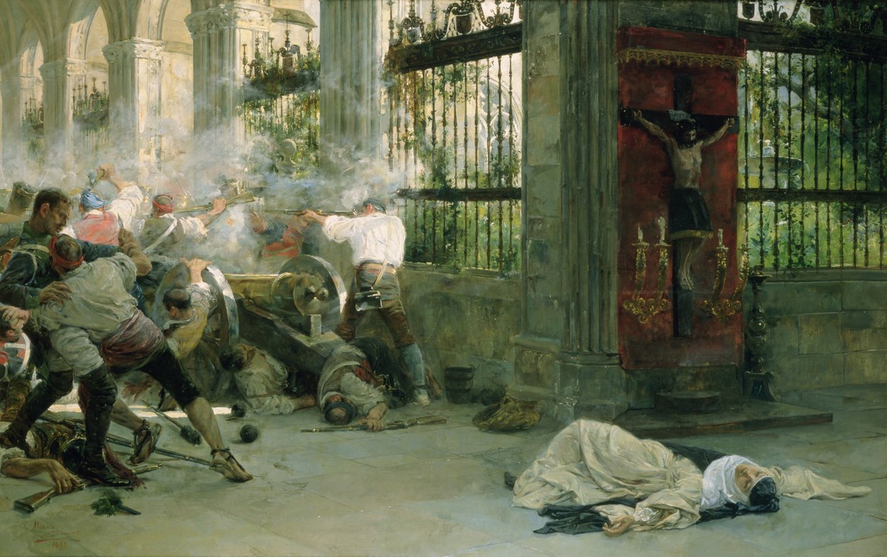 Episode aus dem Unabhängigkeitskrieg, 1892 von Eugenio Alvarez Dumont