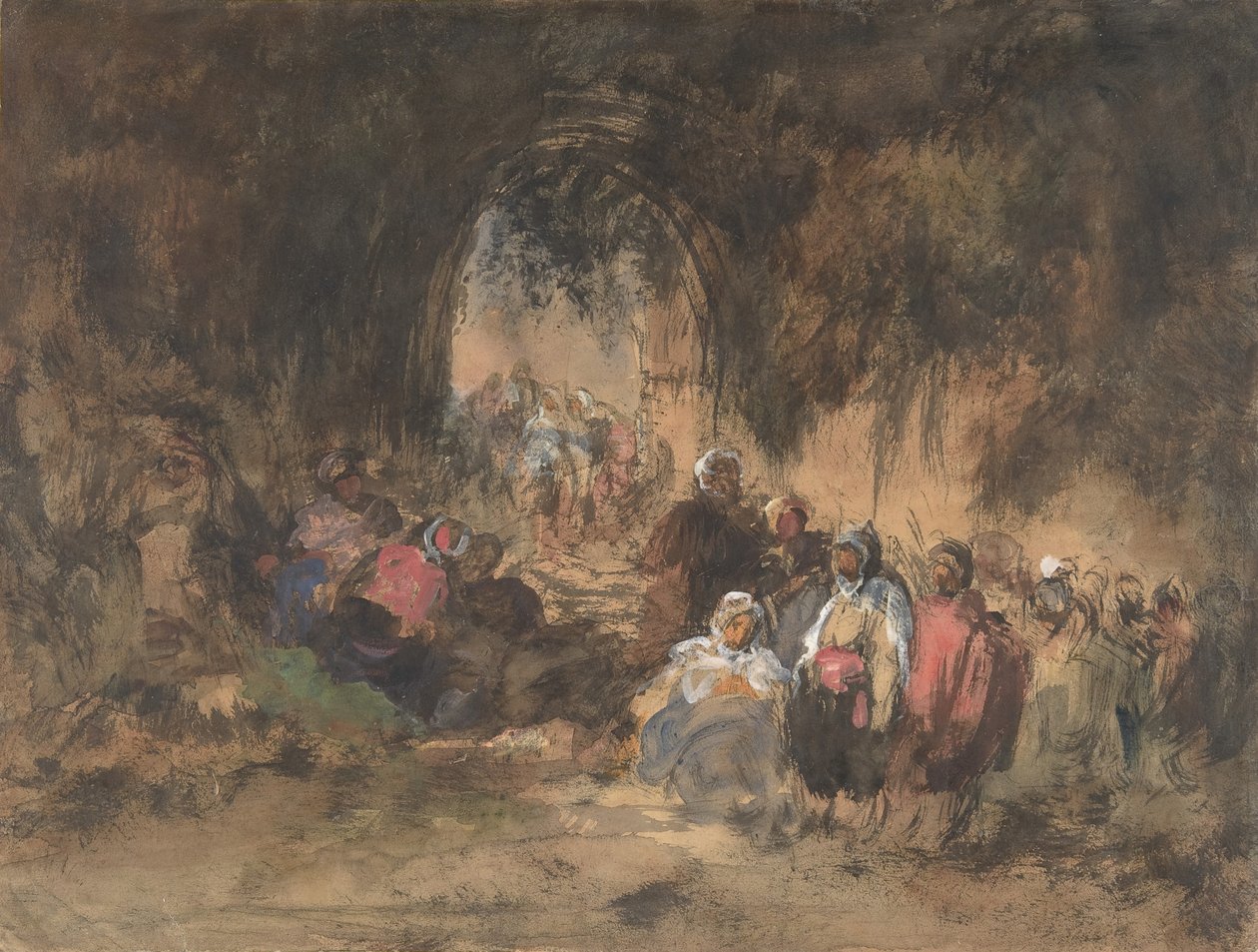 Rastende Araber, 1817-70 von Eugenio Lucas Villamil