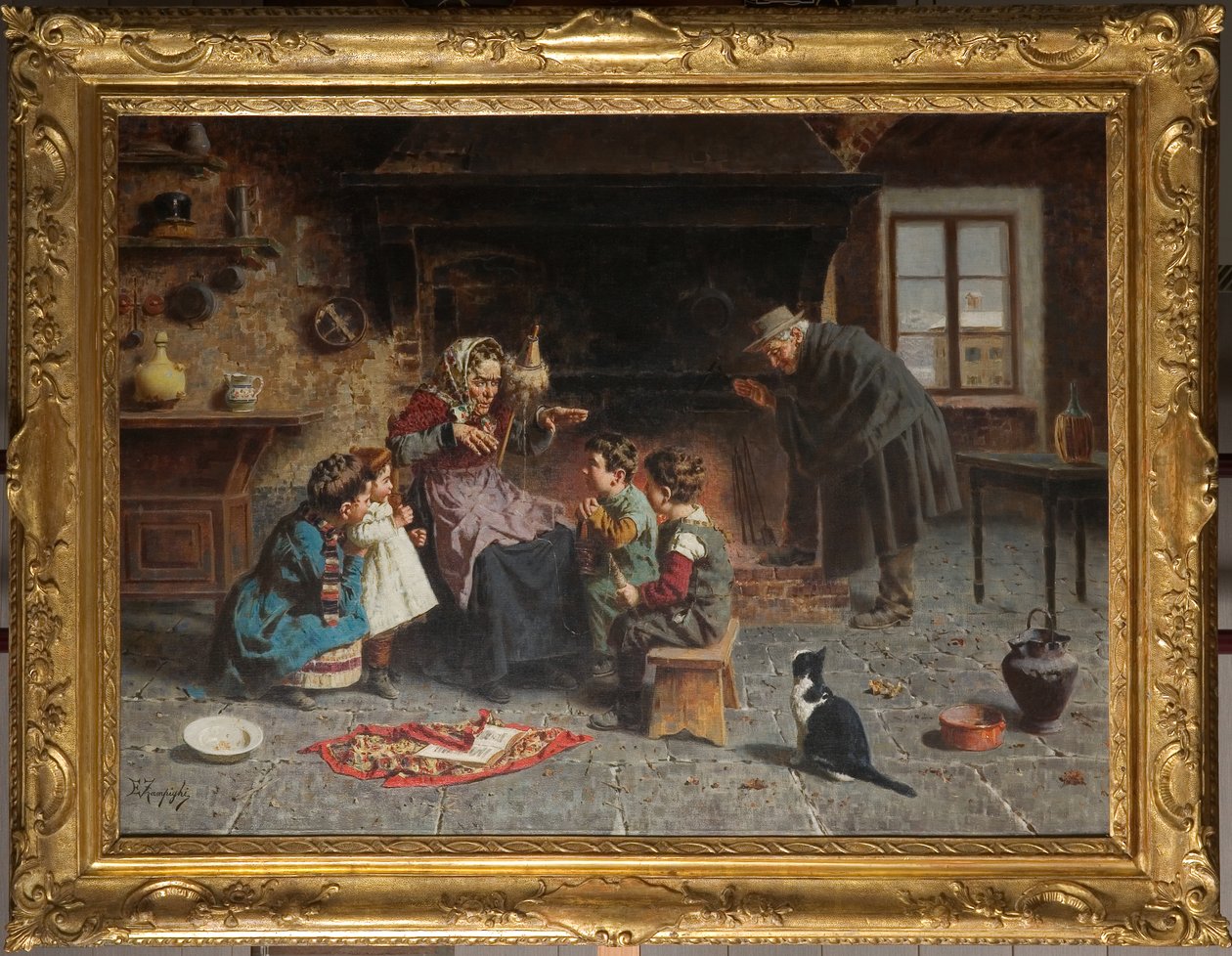 Bei der Großmutter von Eugenio Zampighi