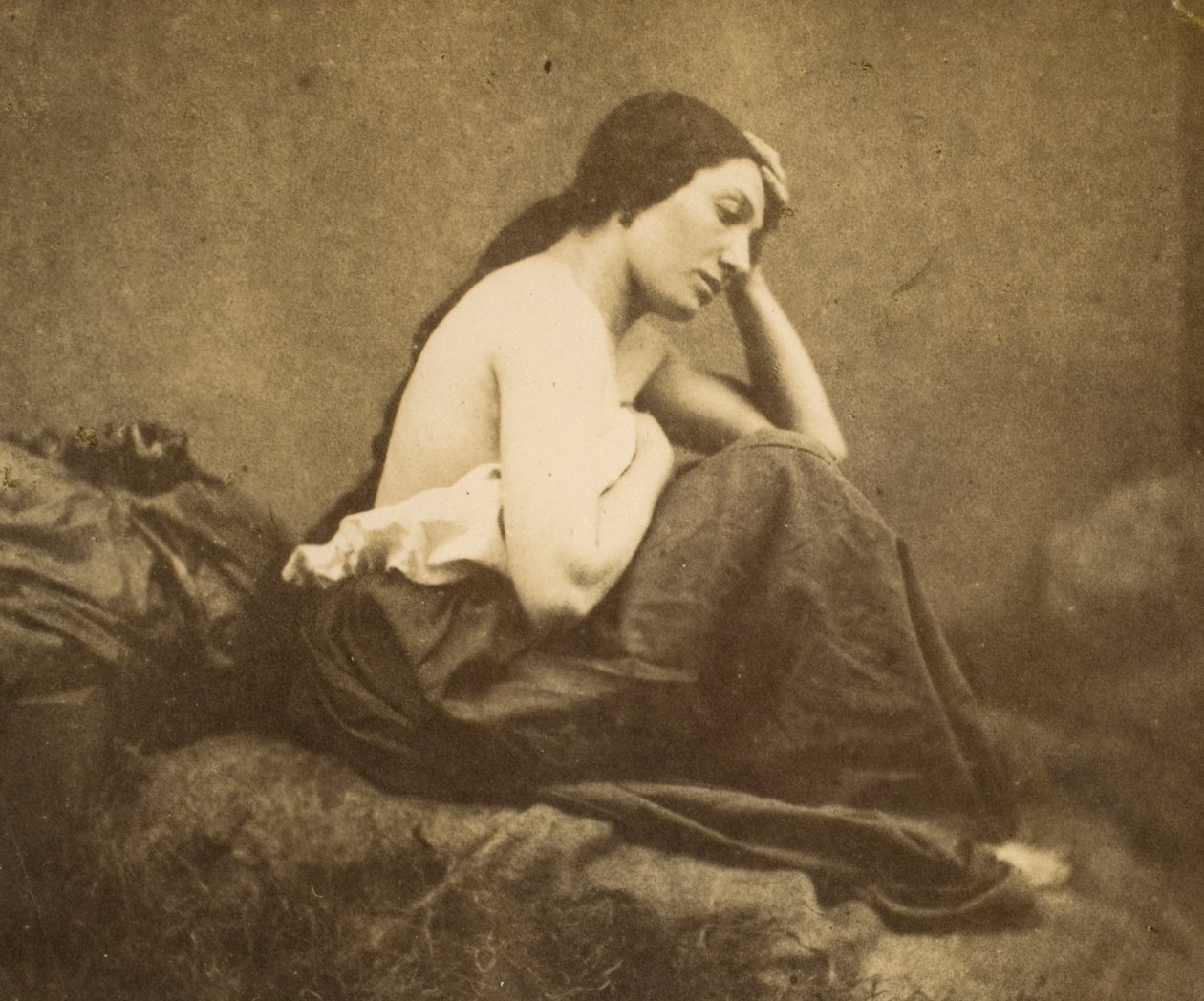 Weibliches Porträt von Eugène Durieu