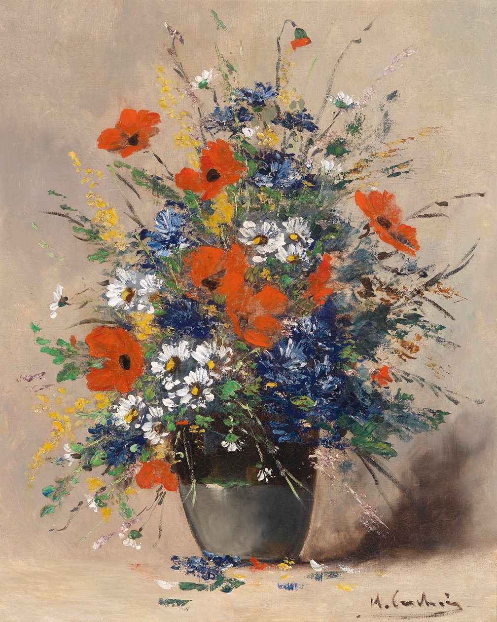 Sommerblumenstrauß von Eugene Henri Cauchois